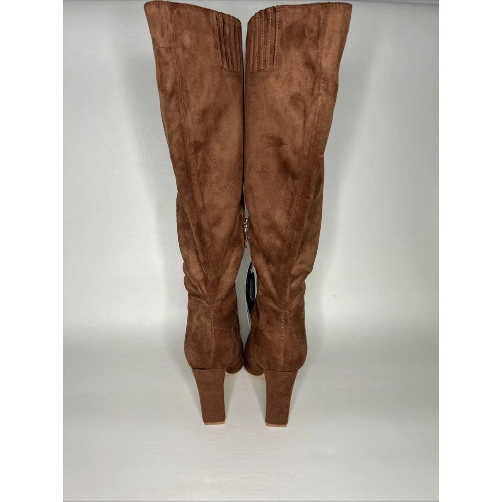 RF ROOM OF FASHION Women's Wide Calf Knee High Dress Boots 8W